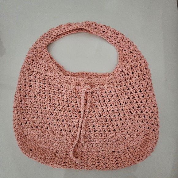 Bolsa de Praia de Crochê Alça Ombro