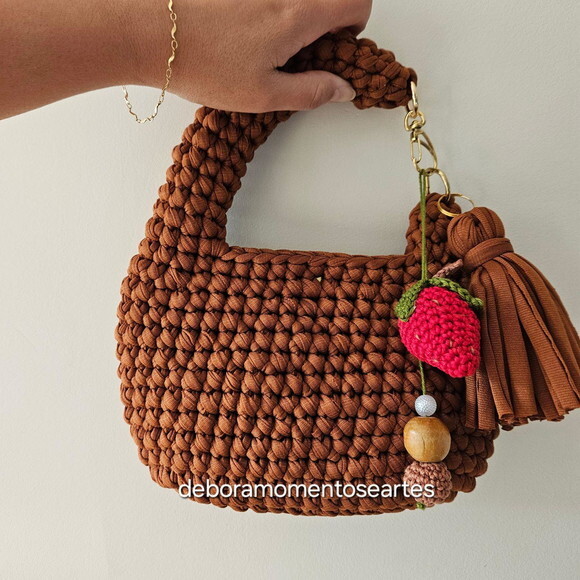 Bolsas de Crochê - Mini Bag Mão