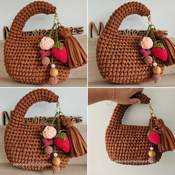 Bolsas de Crochê - Mini Bag Mão