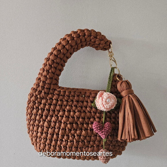 Bolsas de Crochê - Mini Bag Mão