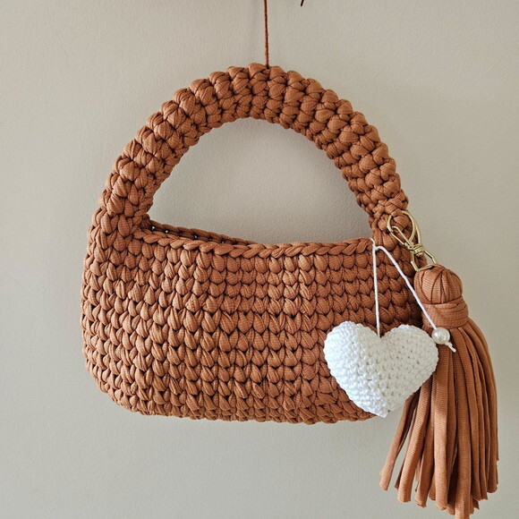 Bolsas de Crochê Oval - Mão