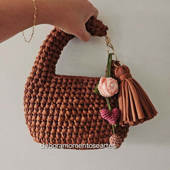 Bolsas de Crochê - Mini Bag Mão