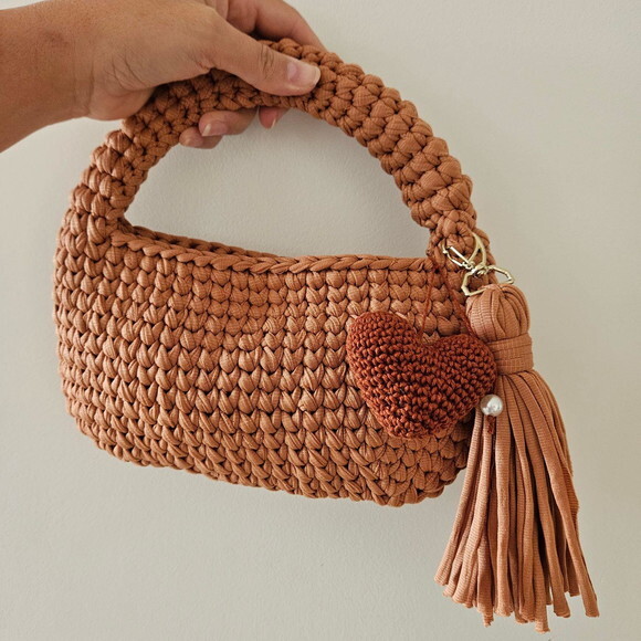 Bolsas de Crochê Oval - Mão
