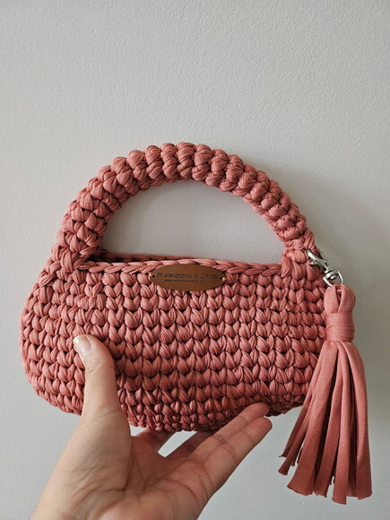 Bolsas de Crochê Oval - Mão