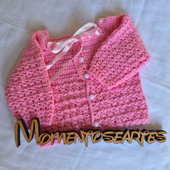 Casaquinho de Bebê Rn Rosa