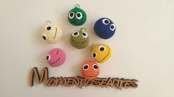 Chaveirinho Emojis Divertidos Amigurumi Lembrancinha
