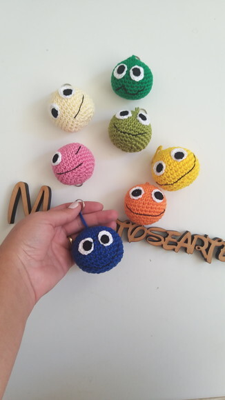 Chaveirinho Emojis Divertidos Amigurumi Lembrancinha