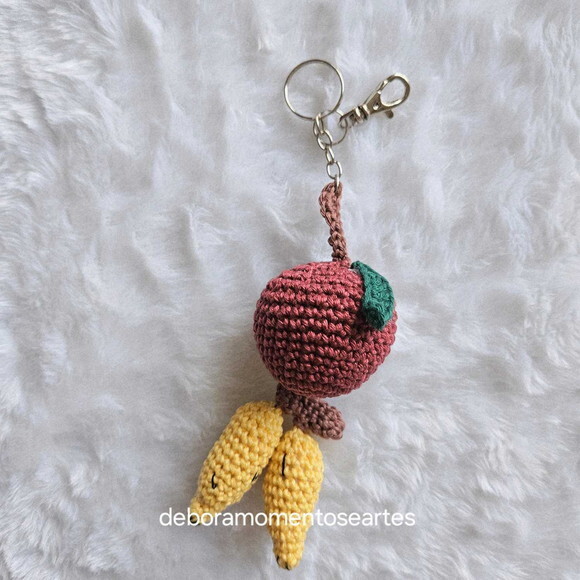 Chaveiro Bag de Crochê Pingente para Bolsas