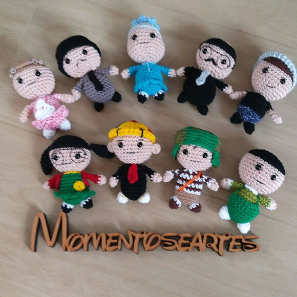 Chaves amigurumi bonequinho lembrancinhas valor unitario