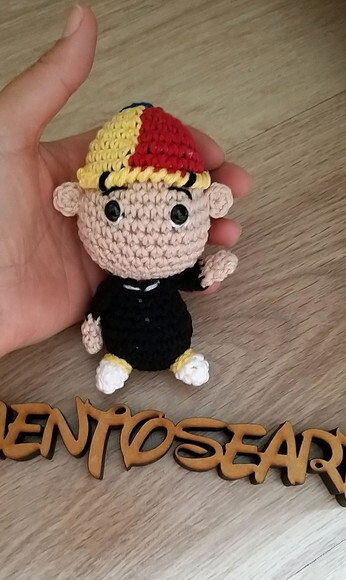 Chaves amigurumi bonequinho lembrancinhas valor unitario