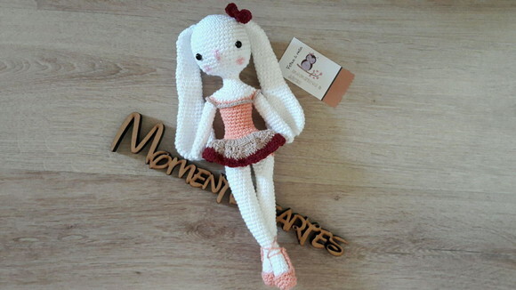 Coelhinha Amigurumi Bailarina