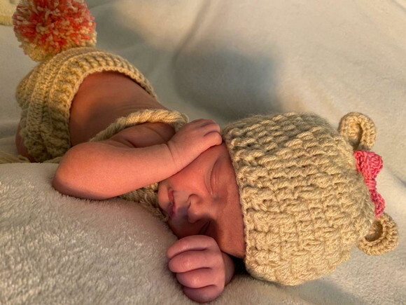 Conjunto Newborn Ursinha Crochê