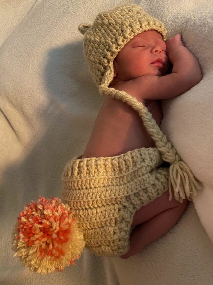 Conjunto Newborn Ursinha Crochê