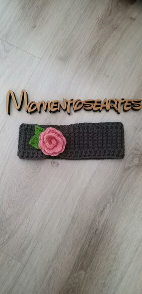 Faixa headband de croche infantil