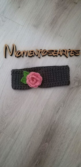 Faixa headband de croche infantil