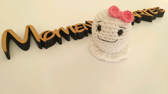 Fantasminha Amigurumi Brilha no Escuro