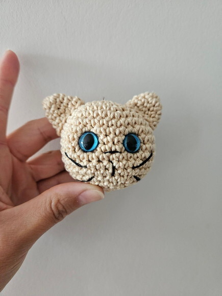 Gatinho Chaveiro de Crochê Amigurumi