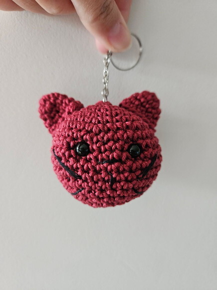 Gatinho Chaveiro de Crochê Amigurumi