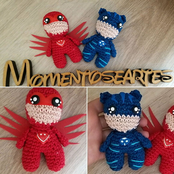 Heróis amigurumi bonequinho lembrancinhas UNITARIO