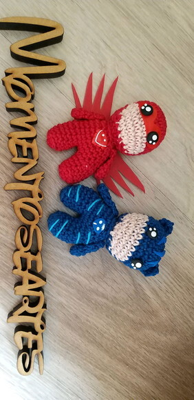 Heróis amigurumi bonequinho lembrancinhas UNITARIO
