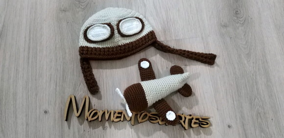 Kit de crochê infantil Touca e amigurumi