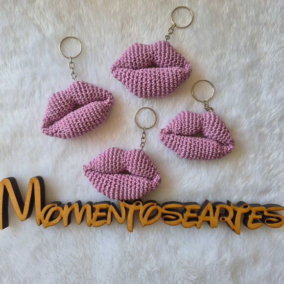 Lábios Amigurumi Lembrancinhas
