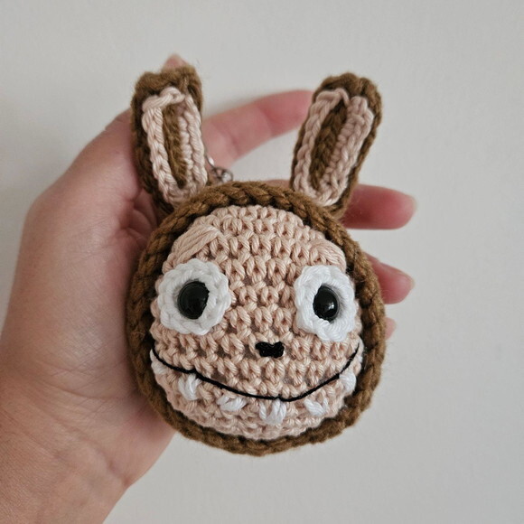 Labubu Amigurumi Chaveiro