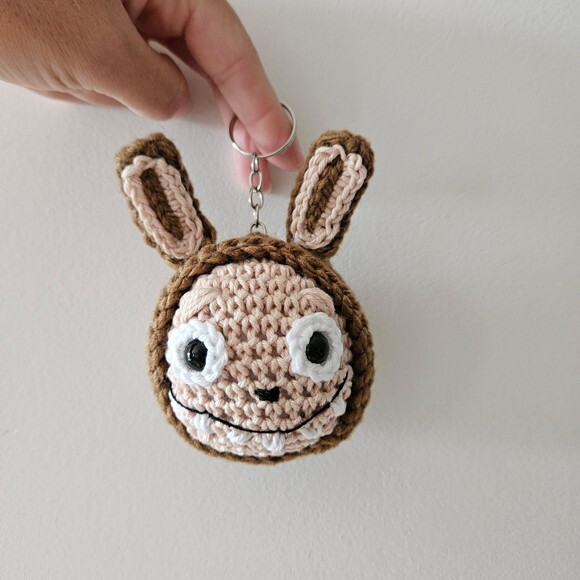 Labubu Amigurumi Chaveiro