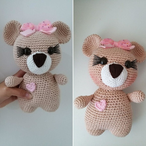 Kit Ursinhos Amigurumi para Bebês