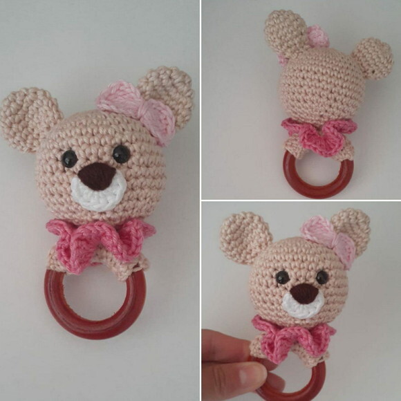 Kit Ursinhos Amigurumi para Bebês