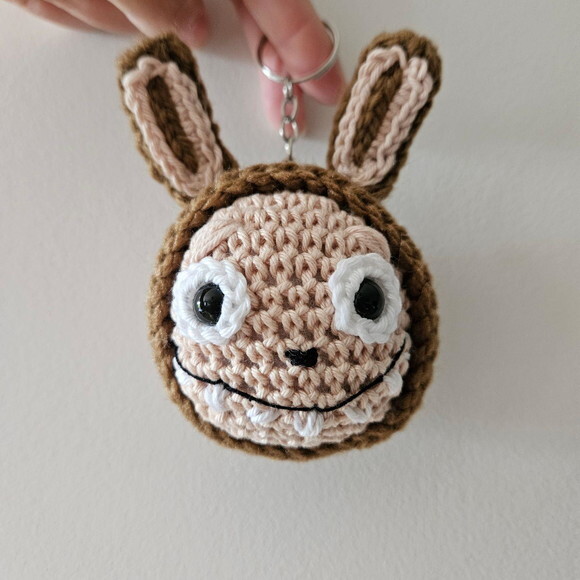 Labubu Amigurumi Chaveiro