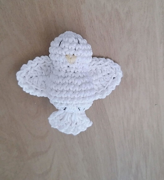 Lembrancinha Batizado Pombinha Do Espirito Santo Amigurimi