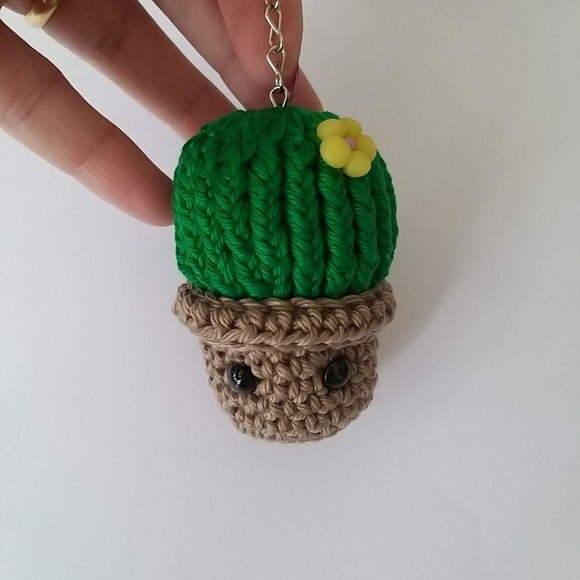 Lembrancinha Cacto no Vasinho Amigurumi Crochê