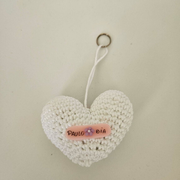 Lembrancinha Casamento Coração Amigurumi