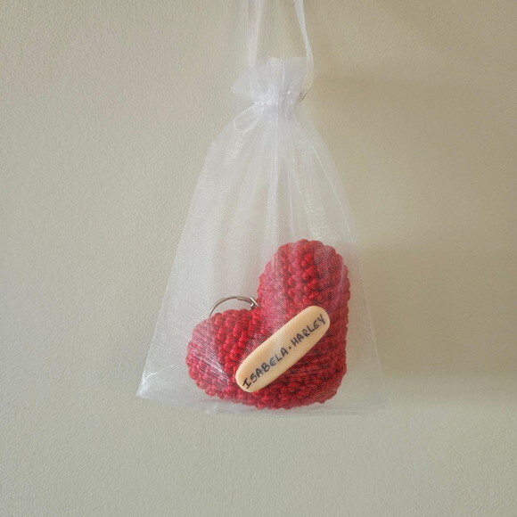 Lembrancinha Casamento Coração Amigurumi