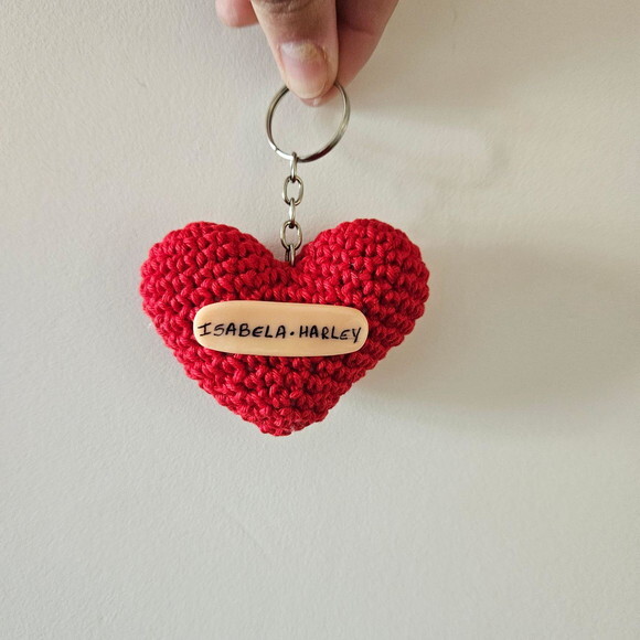 Lembrancinha Casamento Coração Amigurumi
