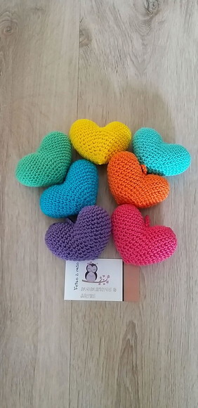 Lembrancinha Casamento Coração Amigurumi