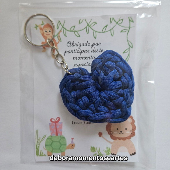 Lembrancinha Coração de Crochê Chaveirinho