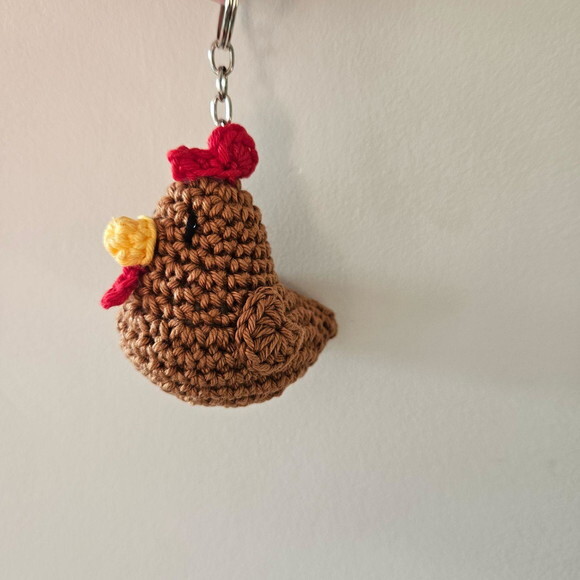 Lembrancinha Galinha de Crochê