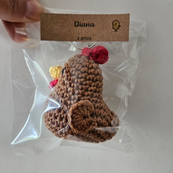 Lembrancinha Galinha de Crochê