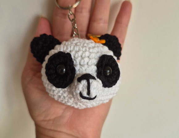 Lembrancinha Panda Amigurumi Chaveiros