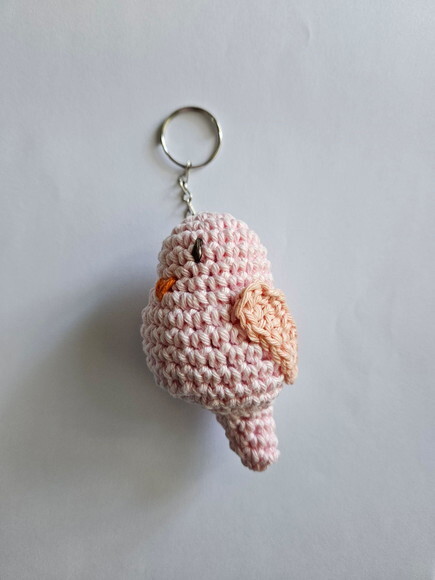 Lembrancinha Passarinho Amigurumi Chaveiro