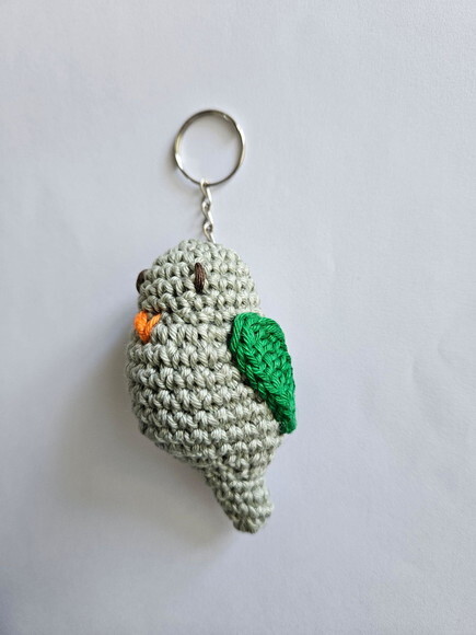 Lembrancinha Passarinho Amigurumi Chaveiro