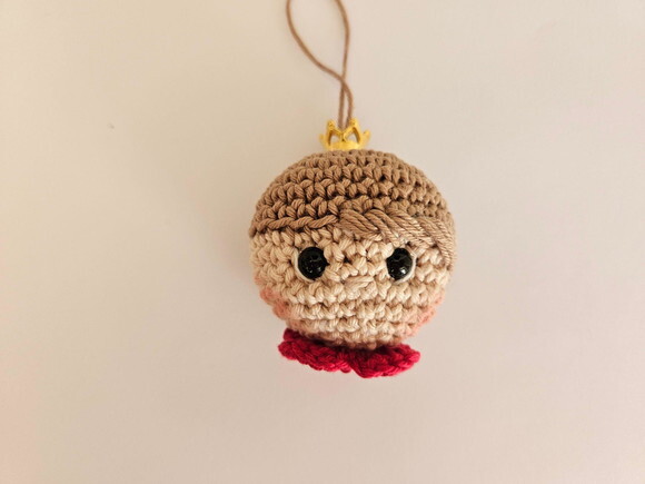 Lembrancinha Princesa Amigurumi Chaveirinho
