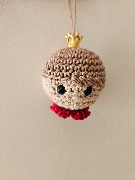 Lembrancinha Princesa Amigurumi Chaveirinho