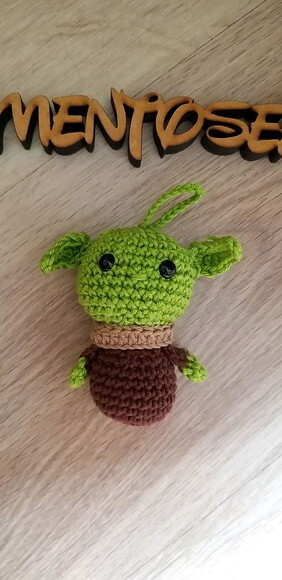 Lembrancinha Star Wars Yoda Amigurumi Unitário