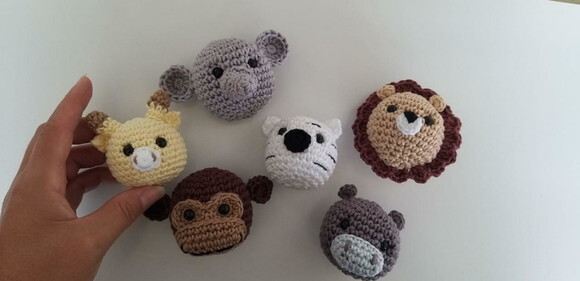 Lembrancinhas Animais Amigurumi Chaveiro