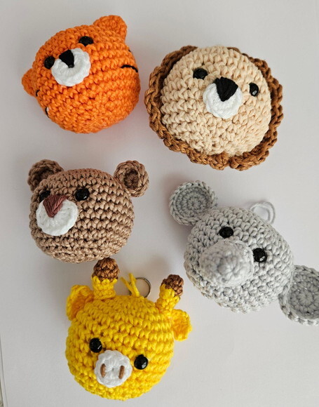 Lembrancinhas Animais Amigurumi Chaveiro