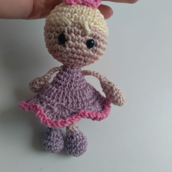 Lembrancinhas Bailarina Amigurumi Chaveiro