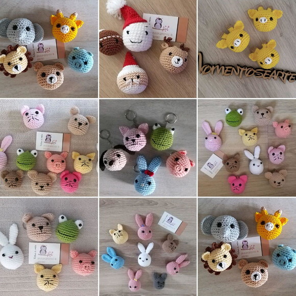 Lembrancinhas bichinho amigurumi chaveiro